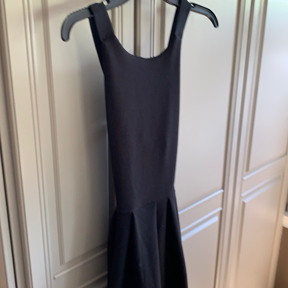 So brand black fit and flare dress